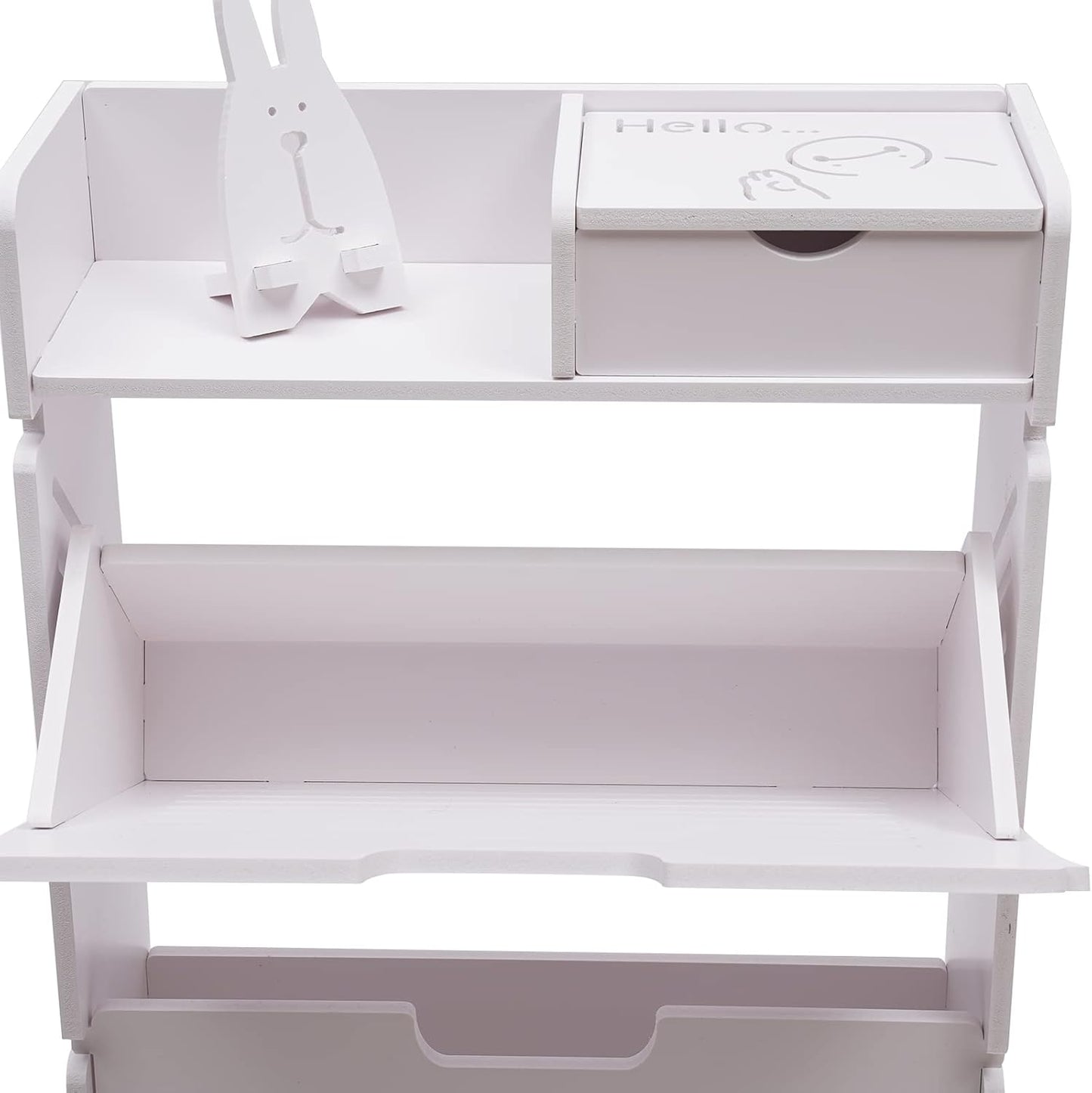 Shoe Storage Cabinet Tipping Shoe Cabinet,White Shoe Rack Storage Organizer,Portable Shoe Rack Organizer,Cabinet for Heels,Slippers