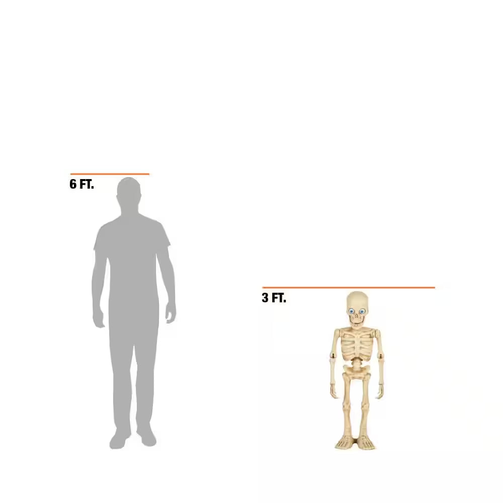 3 Ft. Halloween Classics Animated LED Dancing Skeleton