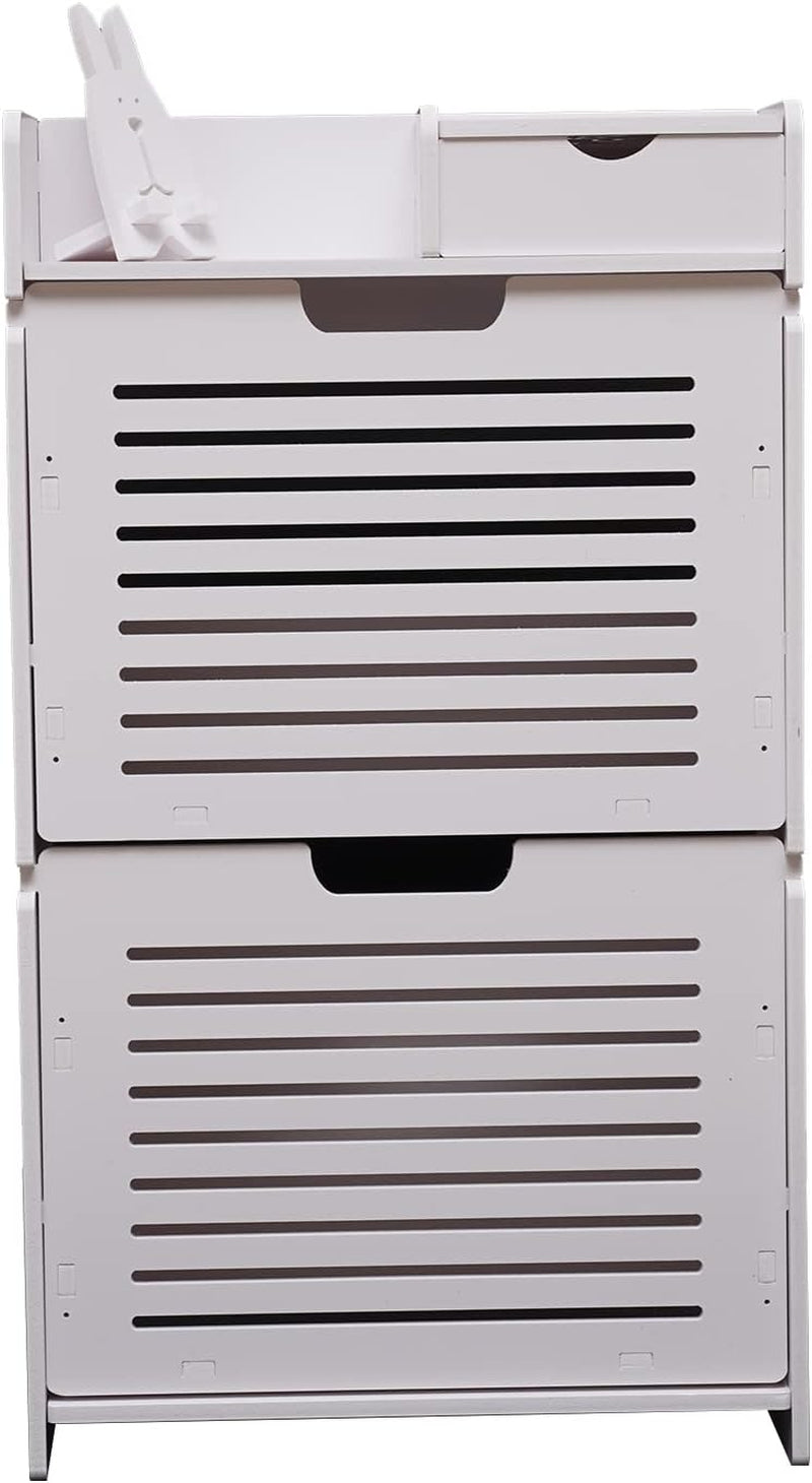 Shoe Storage Cabinet Tipping Shoe Cabinet,White Shoe Rack Storage Organizer,Portable Shoe Rack Organizer,Cabinet for Heels,Slippers