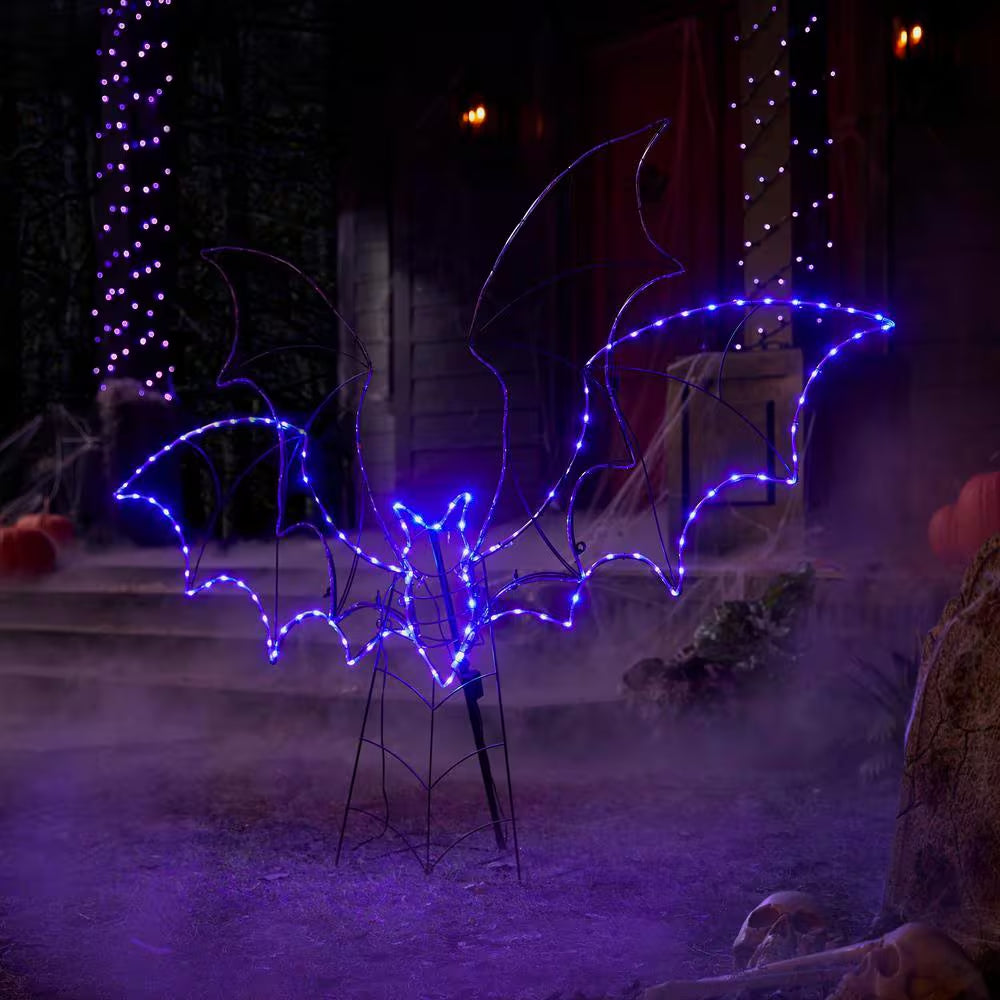 5.5 Ft. Halloween Classics LED Bat Silhouette H42