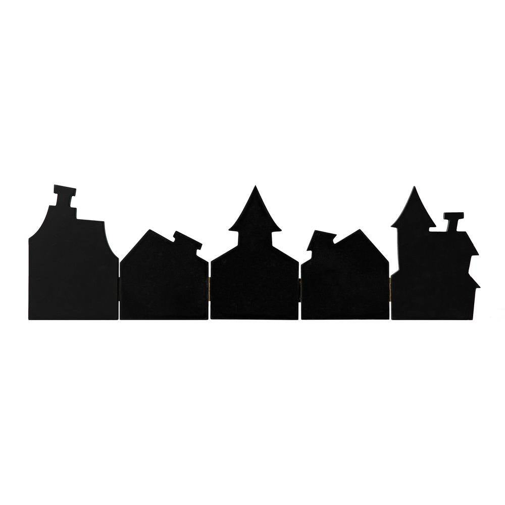 7.5 In. H Halloween Wooden Hinged Haunted House Table Decor