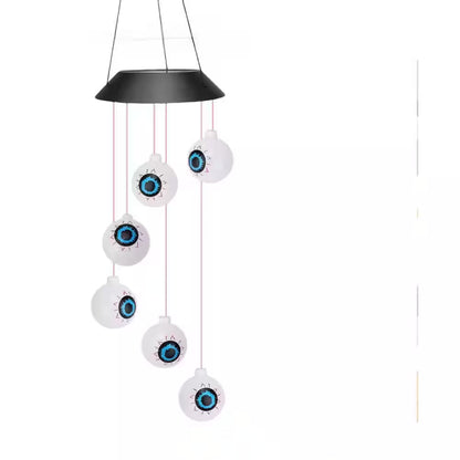 Decorations outside Solar Outdoor Lights Waterproof Eyeballs Wind Chimes for Party Yard Porch Patio Home Window