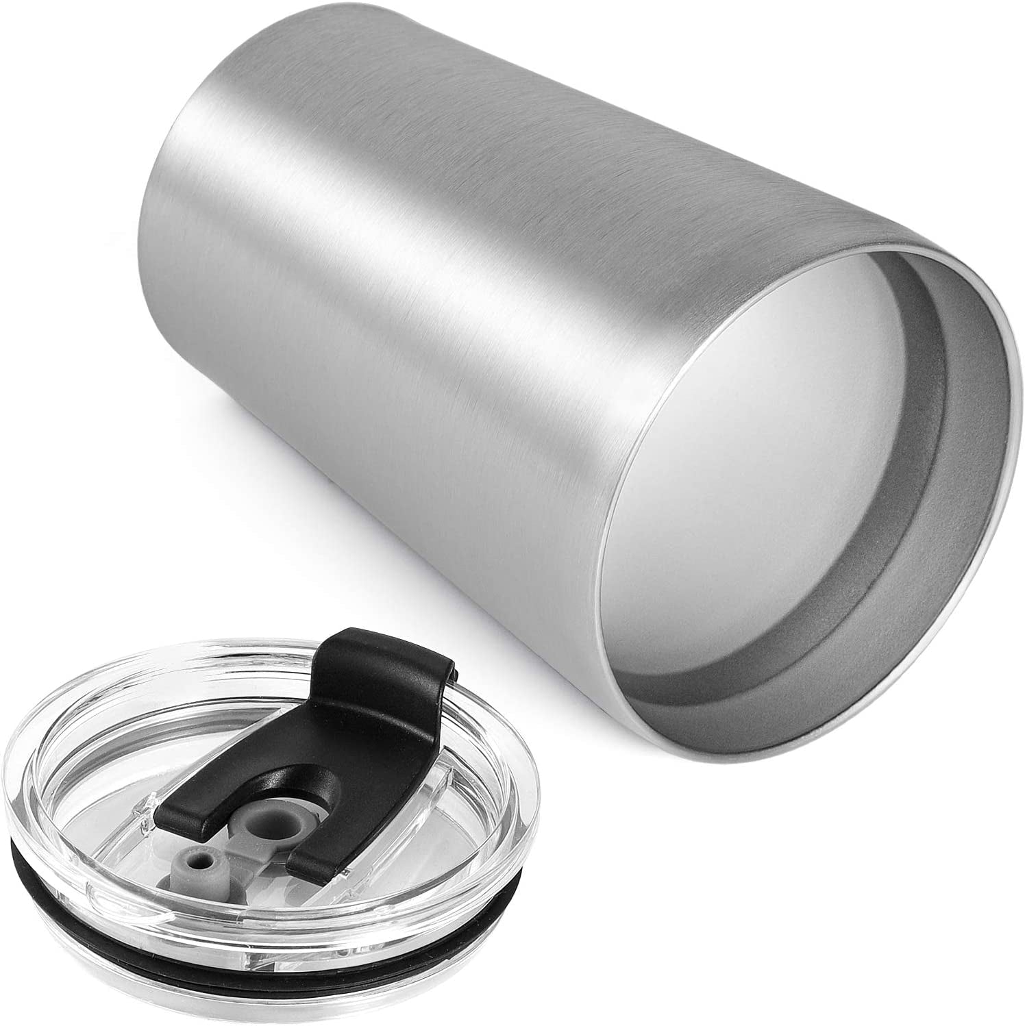 12Oz Tumbler Stainless Steel Tumbler Bulk Vacuum Insulated Double Wall Travel Tumbler with Lid and Straw Reusable Tumbler, Stainless 12 Pack