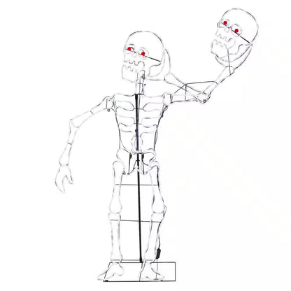 6 Ft. Halloween Classics LED Skeleton Silhouette H41