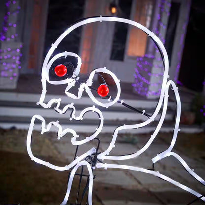 6 Ft. Halloween Classics LED Skeleton Silhouette H41