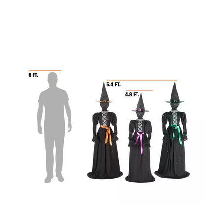 3-Piece Halloween Classics LED Faceless Witches H39