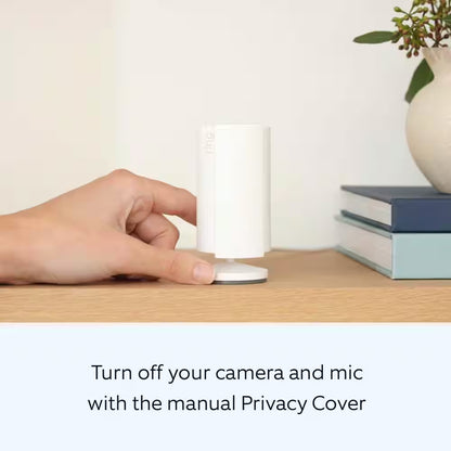 Indoor Cam (2Nd Gen) - Plug-In Smart Security Wifi Video Camera, with Included Privacy Cover, Night Vision, White