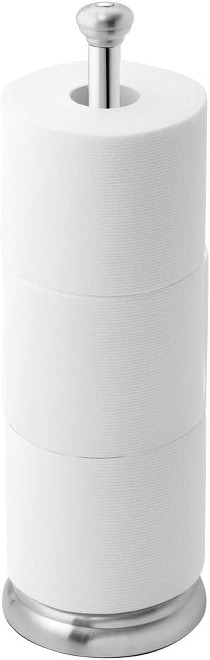 Idesign Brushed Stainless Steel Toilet Paper Holder, the York Collection