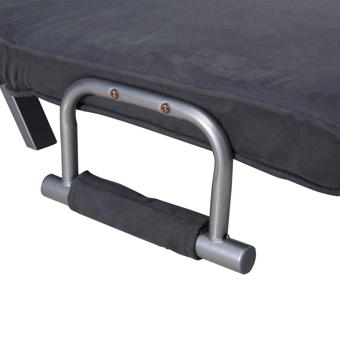 Folding Convertible Sleeper Bed Chair, Living Room, Den, or Dorm Room, Gray