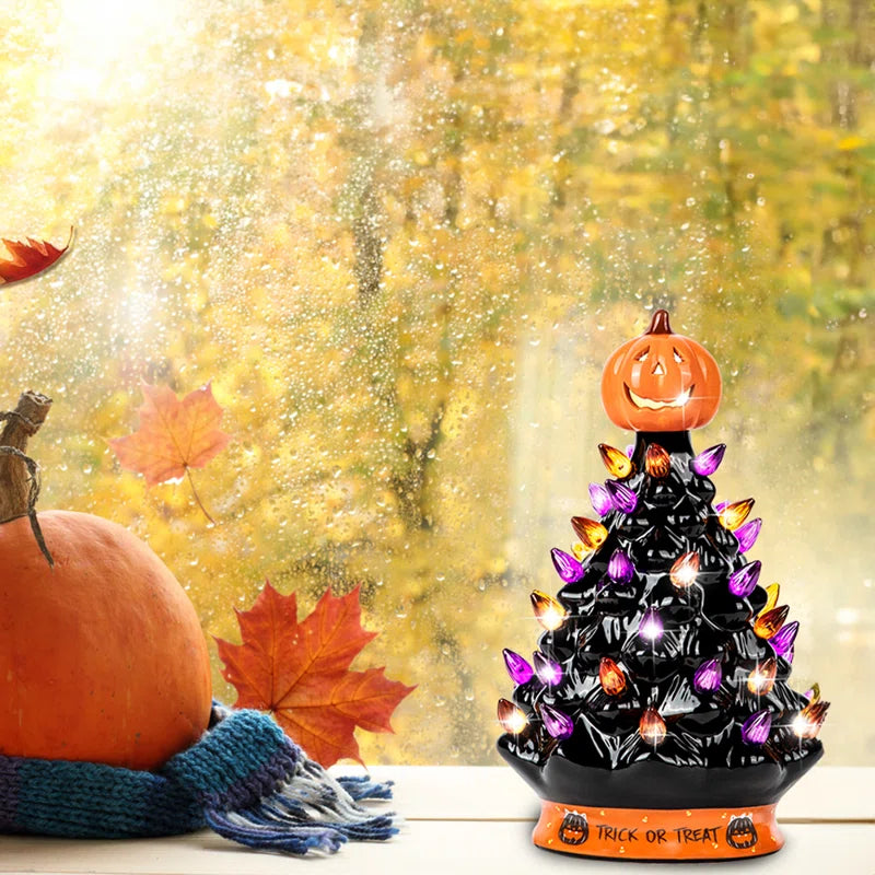 Halloween Decorations Ceramic Tree