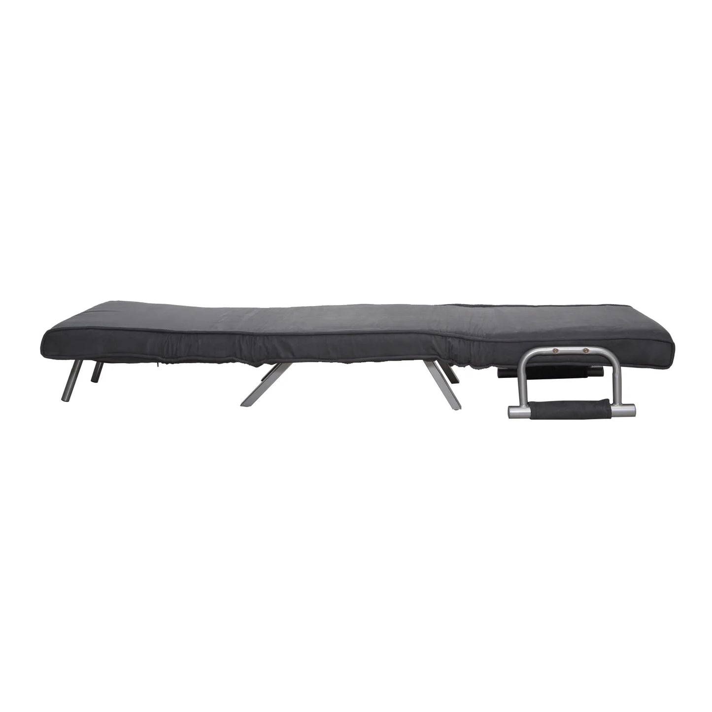 Folding Convertible Sleeper Bed Chair, Living Room, Den, or Dorm Room, Gray