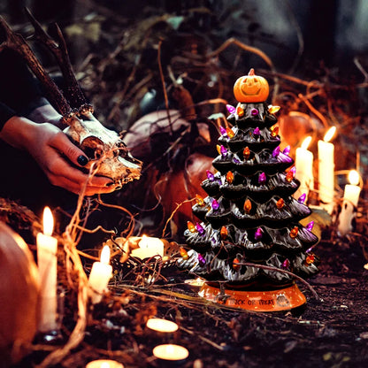 Halloween Decorations Ceramic Tree