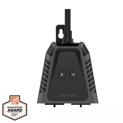 15 Amp 120-Volt Smart Wi-Fi Bluetooth Outdoor Plug with 2-Outlets Powered by Hubspace